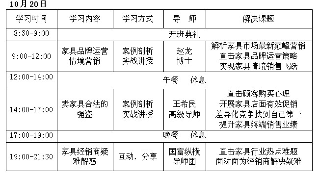 中國傢俱經(jīng)銷商“成長之道”北京訓練營正式啟動！